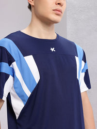 HRX by Hrithik Roshan Men Striped Rapid-Dry Running T-shirt