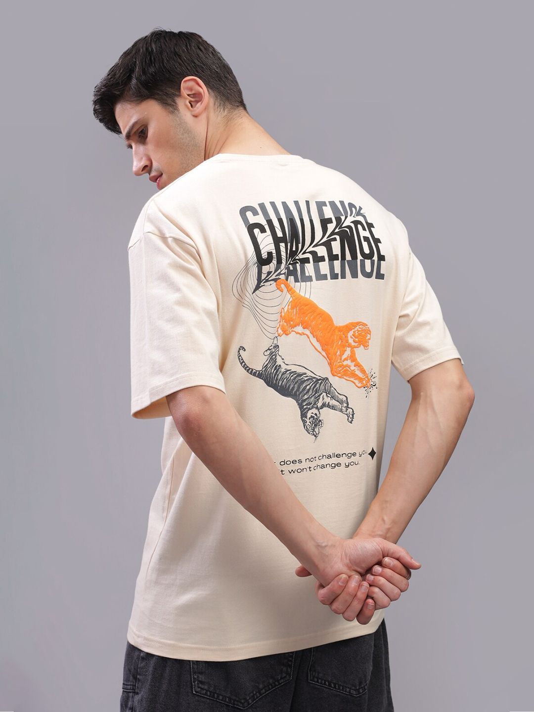 ADRO Men Printed Pockets T-shirt