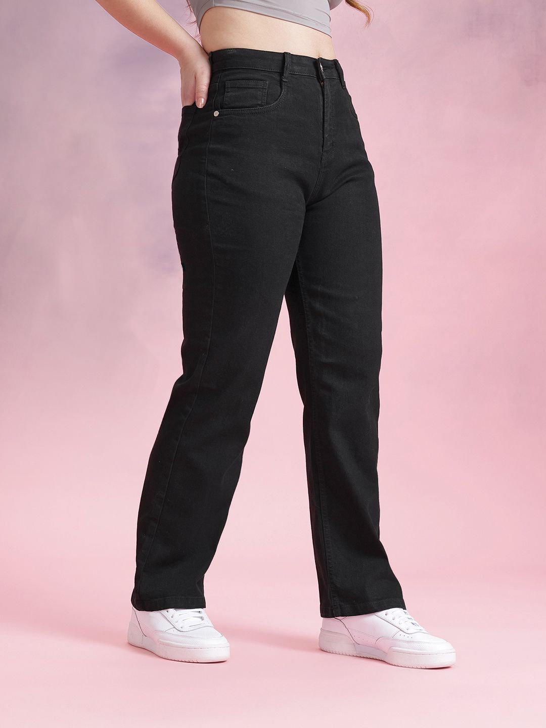 DressBerry Women Straight Fit Stretchable Jeans
