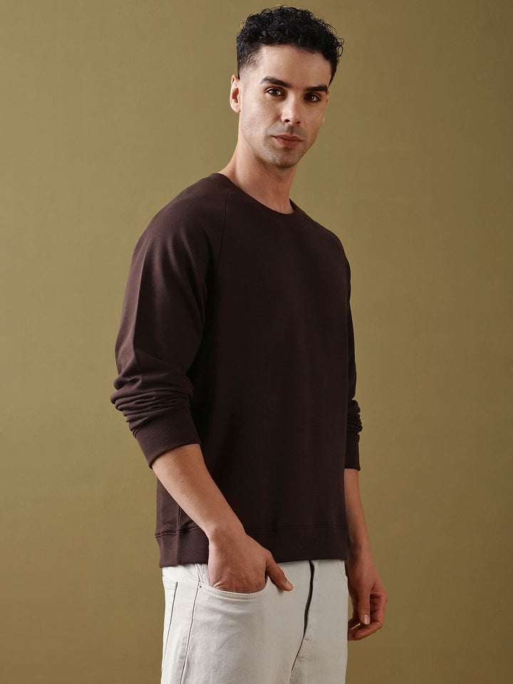 Dillinger Men Besar Kapas Soft Lengan Panjang Lengan Panjang Raglan T-Shirt