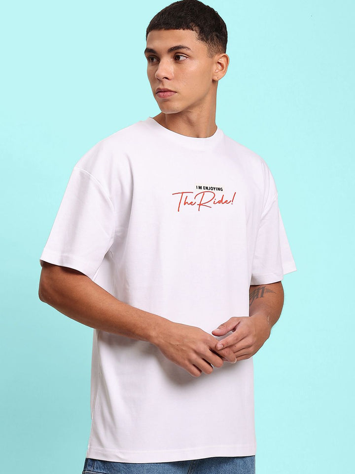 Bene Kleed Men Graphic Printed Round Neck Cotton Oversized T-shirt