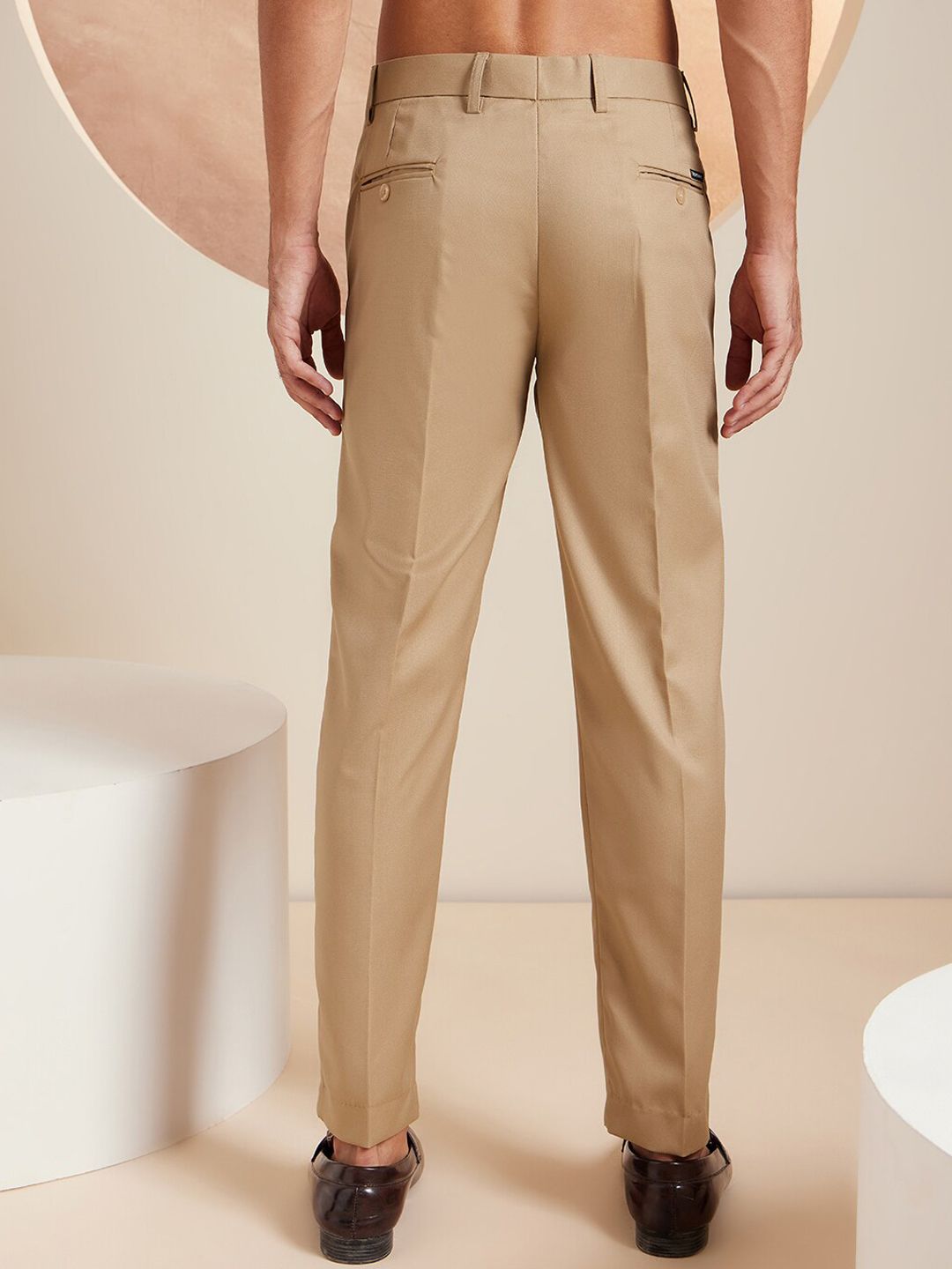 DENNISON Men Smart Tapered Fit Easy Wash Trouser