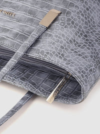 Lino Perros Blue Animal Textured PU Structured Laptop Bag