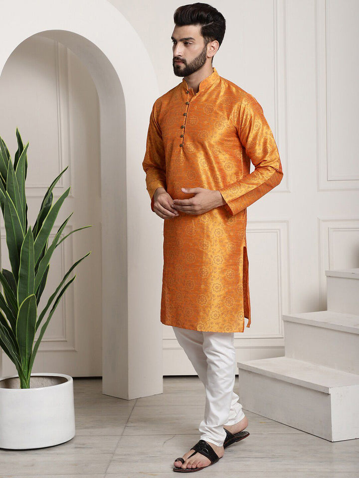 SOJANYA Floral Printed Regular Kurta & Churidar With Nehru Jacket