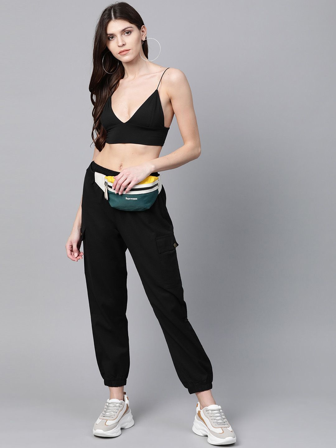 SASSAFRAS Women Black Joggers