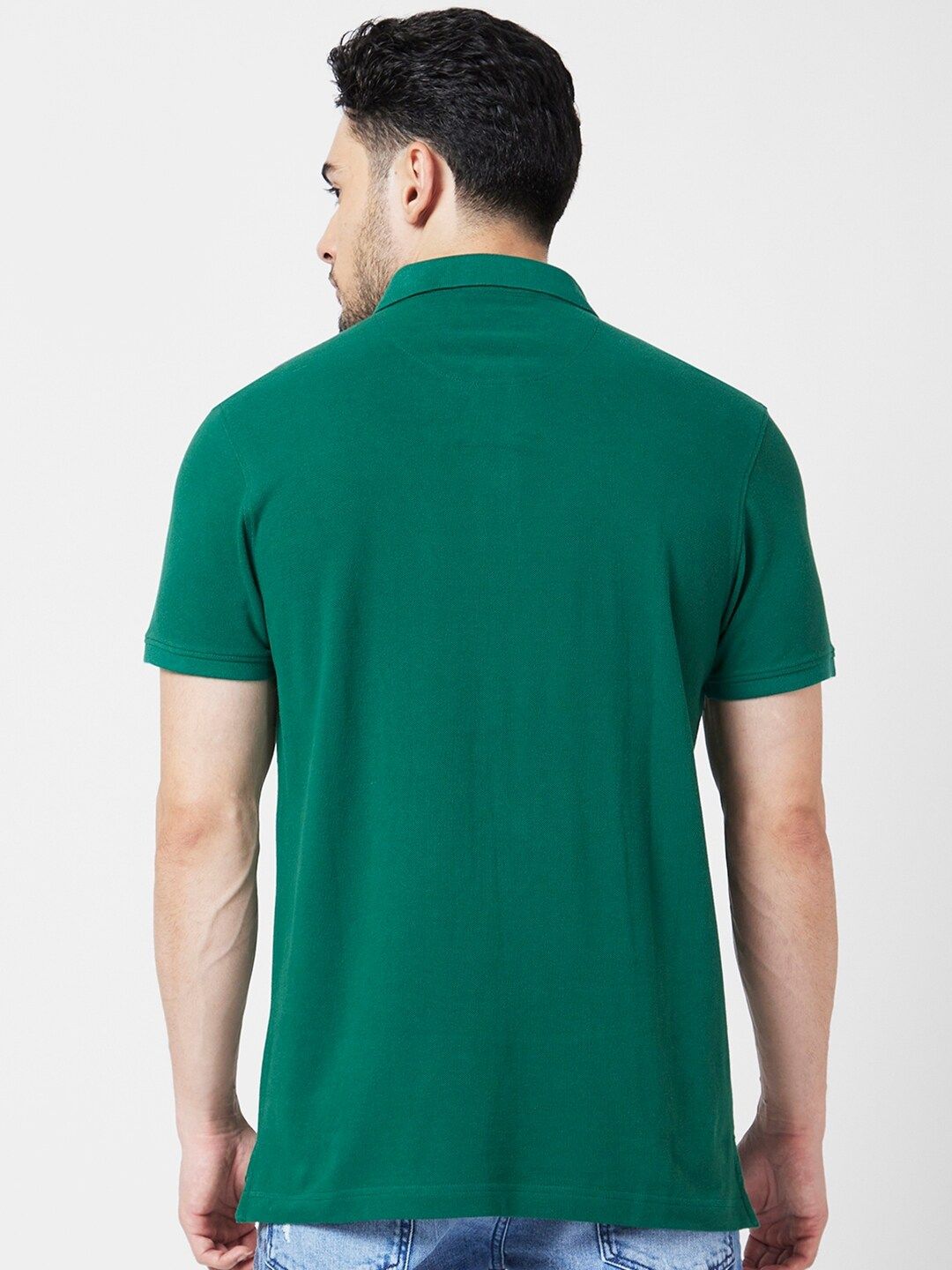 SPYKAR  Polo Collar Cotton T-Shirt