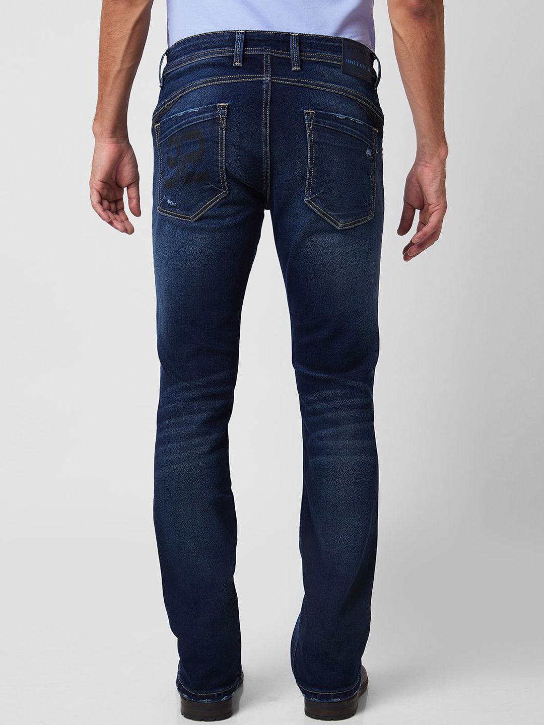 SPYKAR Men Bootcut Mildly Distressed Heavy Fade Jeans