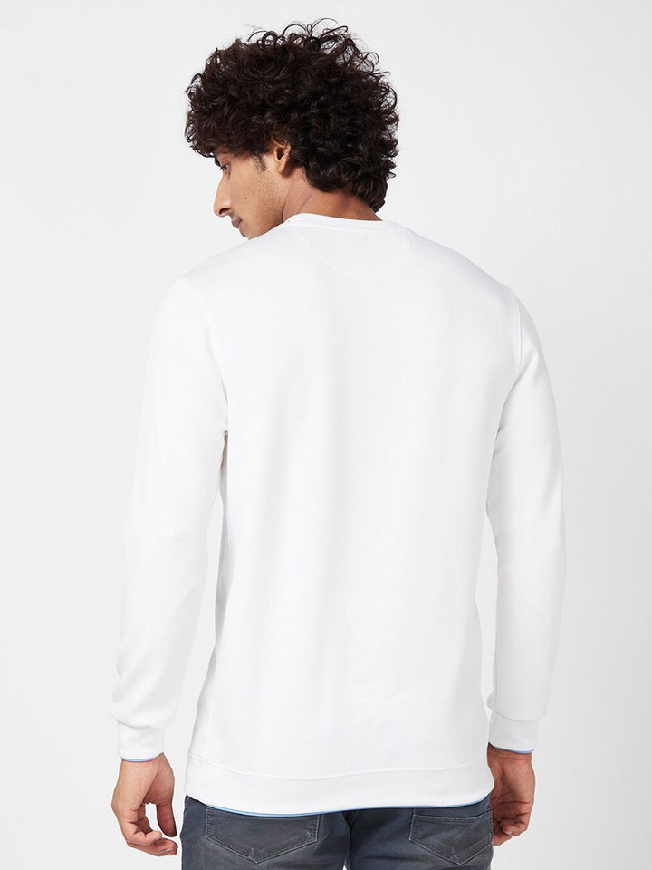 SPYKAR Typography Printed Cotton Sweatshirt