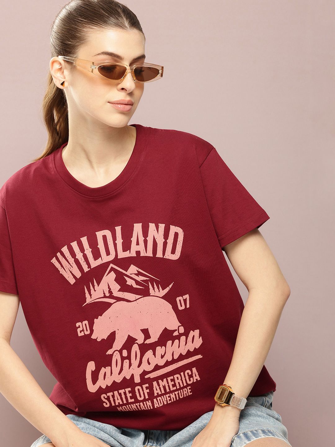 DILLINGER Typography Printed Pure Cotton Boxy T-shirt