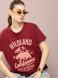 DILLINGER Typography Printed Pure Cotton Boxy T-shirt