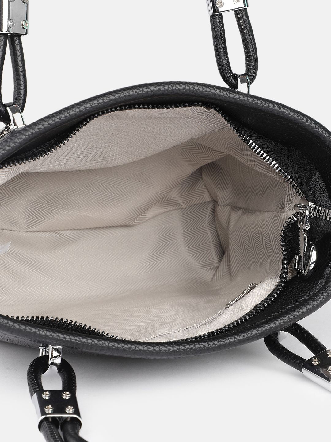 DressBerry  Structured Handheld Bag with Bow Detail