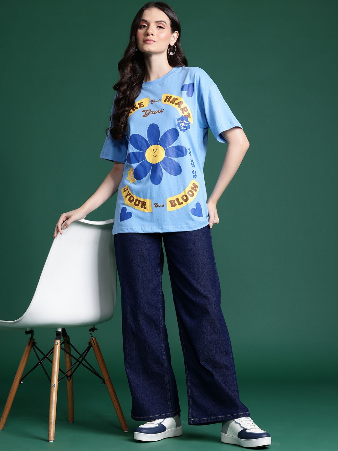 DressBerry Women Floral Printed Pure Cotton T-shirt