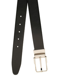Teakwood Leathers Men Textured Leather Reversible Formal Belt