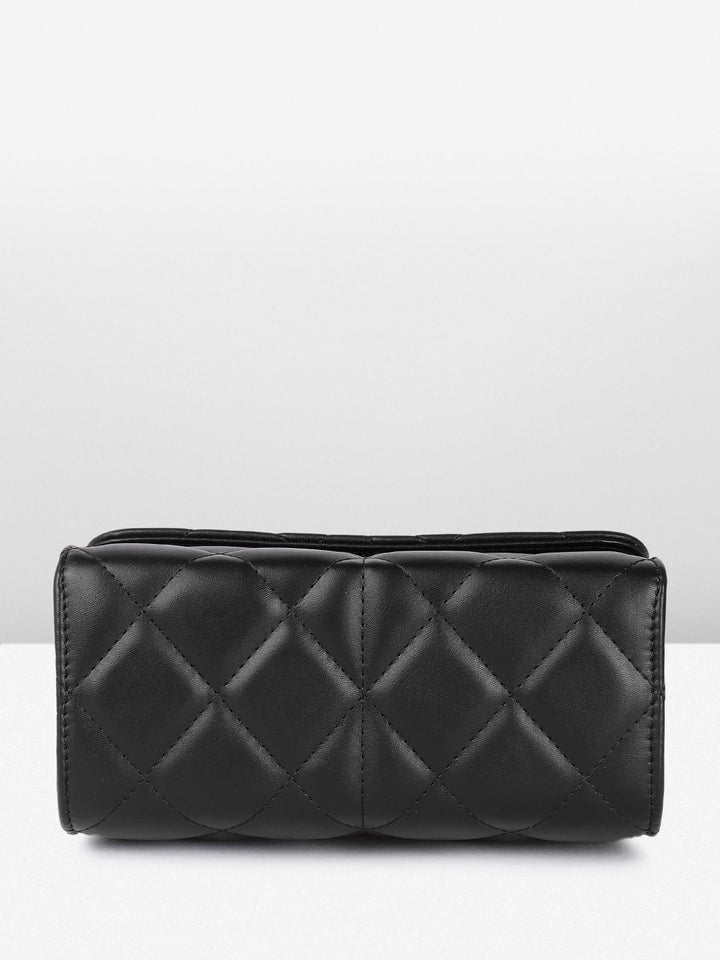 DressBerry Structured Quilted Shoulder Bag