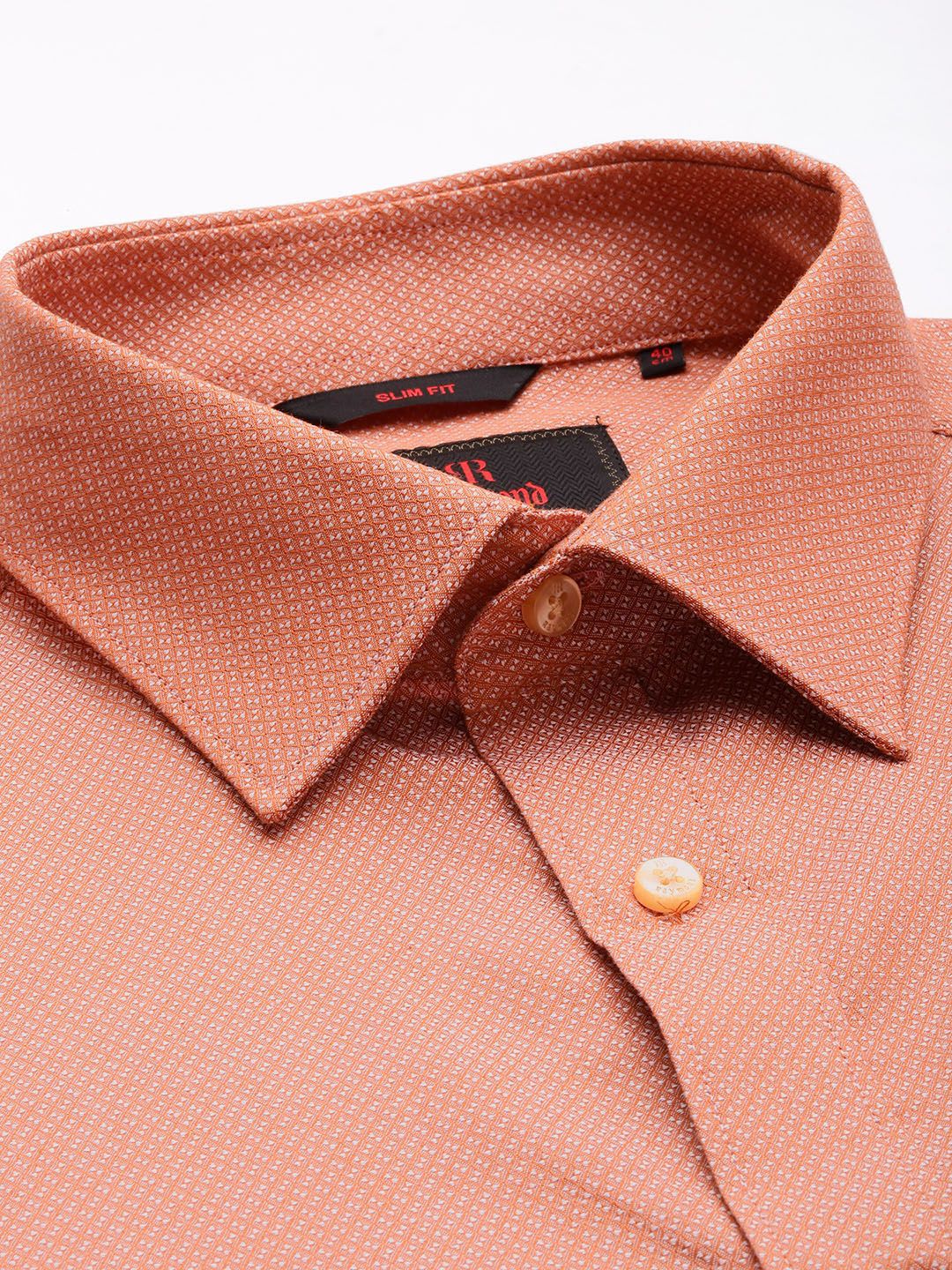Raymond Slim Fit Pure Cotton Textured Formal Shirt