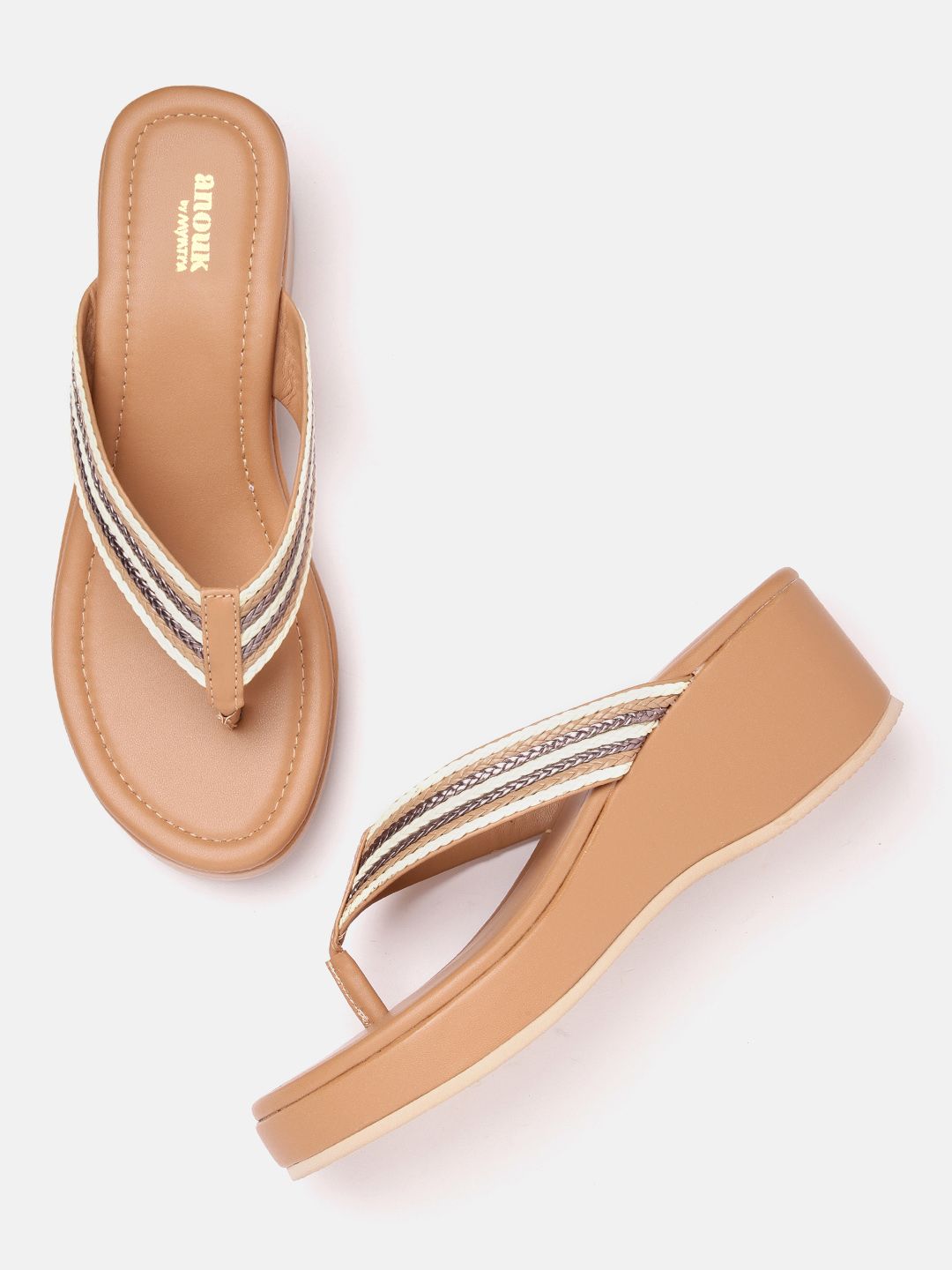 Anouk Braided Detail Handcrafted Ethnic Wedges