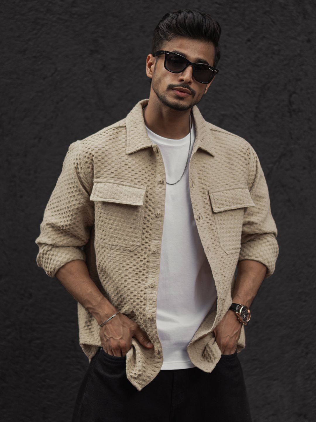 Powerlook Men Opaque Casual Shirt