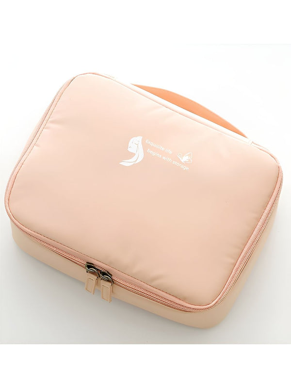 Cortina Pink Water Resistant Makeup Organiser