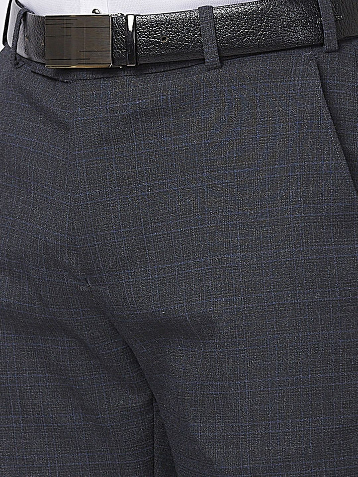 Park Avenue Men Checked Formal Trouser