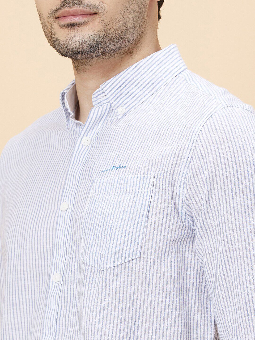Being Human Slim Fit Micro Checks Casual Shirt