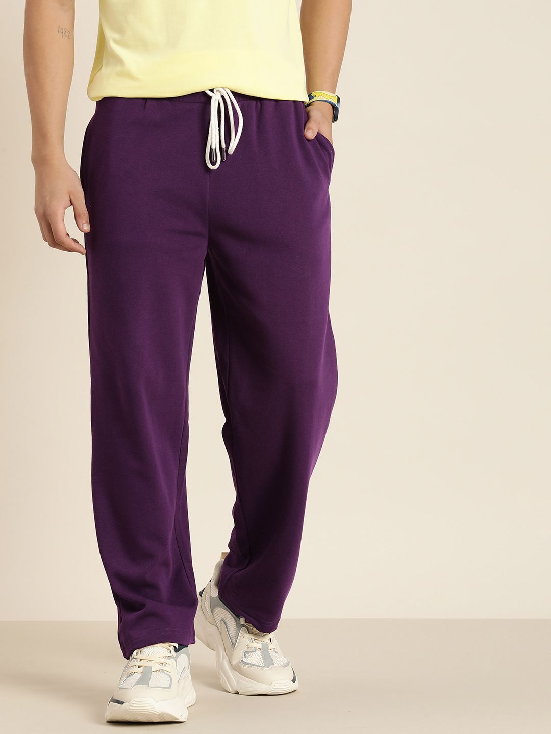 DILLINGER Men Lightweight Relaxed Fit Baggy Kintted Track Pants