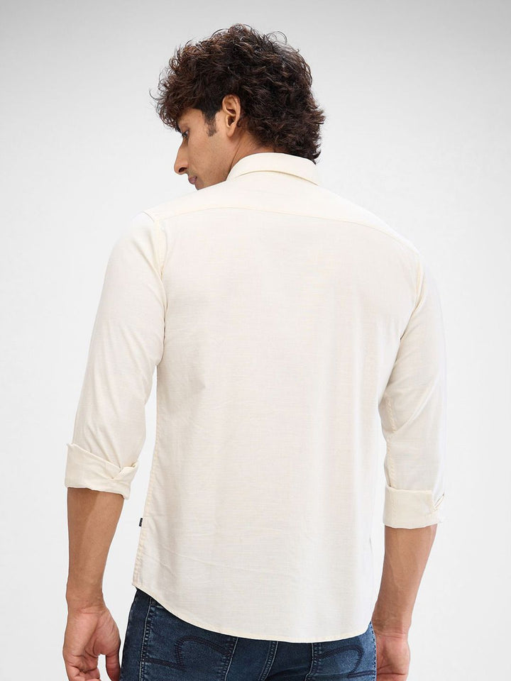 SPYKAR Men Solid Slim Fit Opaque Casual Shirt