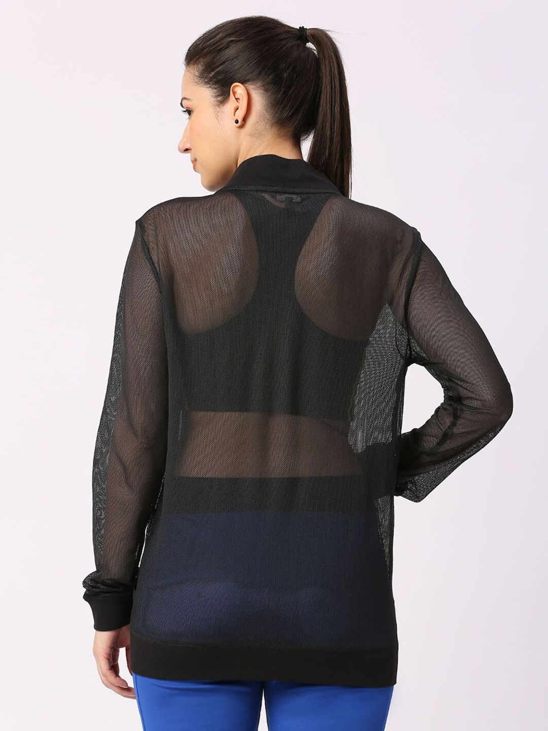 Being Human Solid Round Neck Regular Sleeves Shirt Style Top