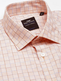 Park Avenue Slim Fit Grid Tattersall Checks Formal Shirt