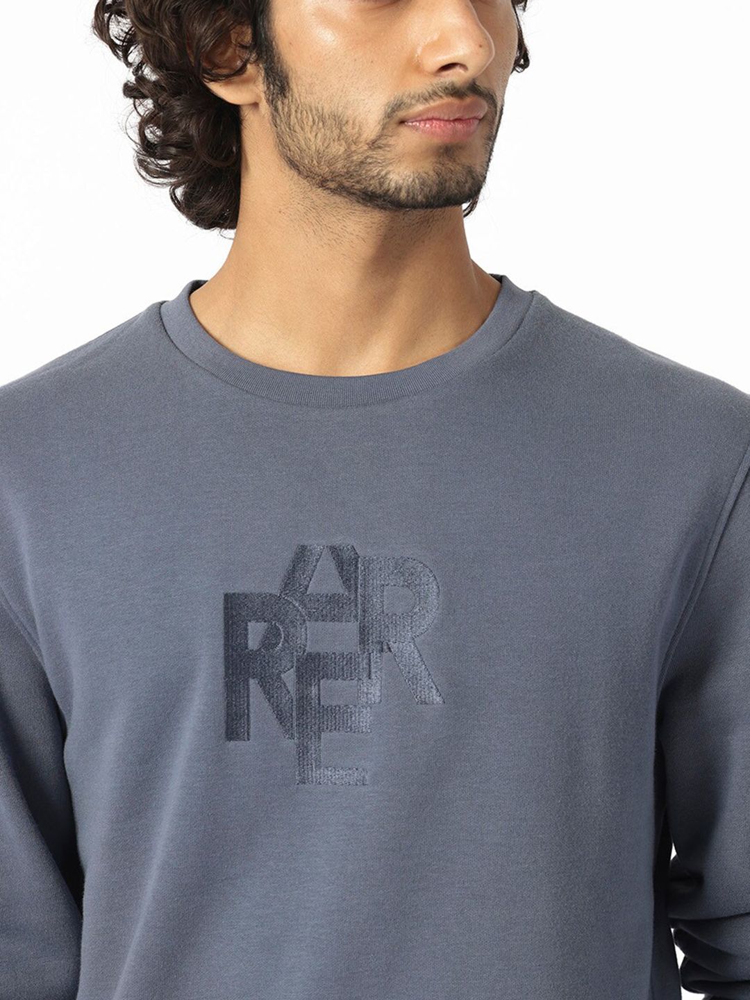 RARE RABBIT Men Verano Typography Printed Sweatshirt