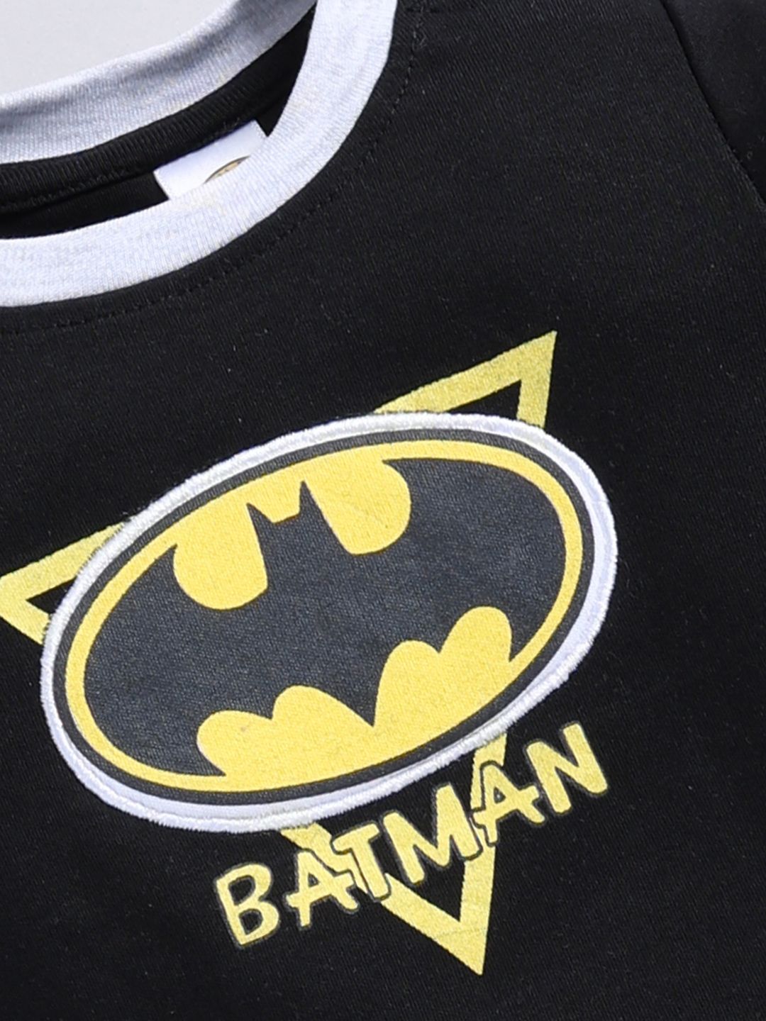 Moms Love Infant Boys Printed Pure Cotton Batman Clothing Set