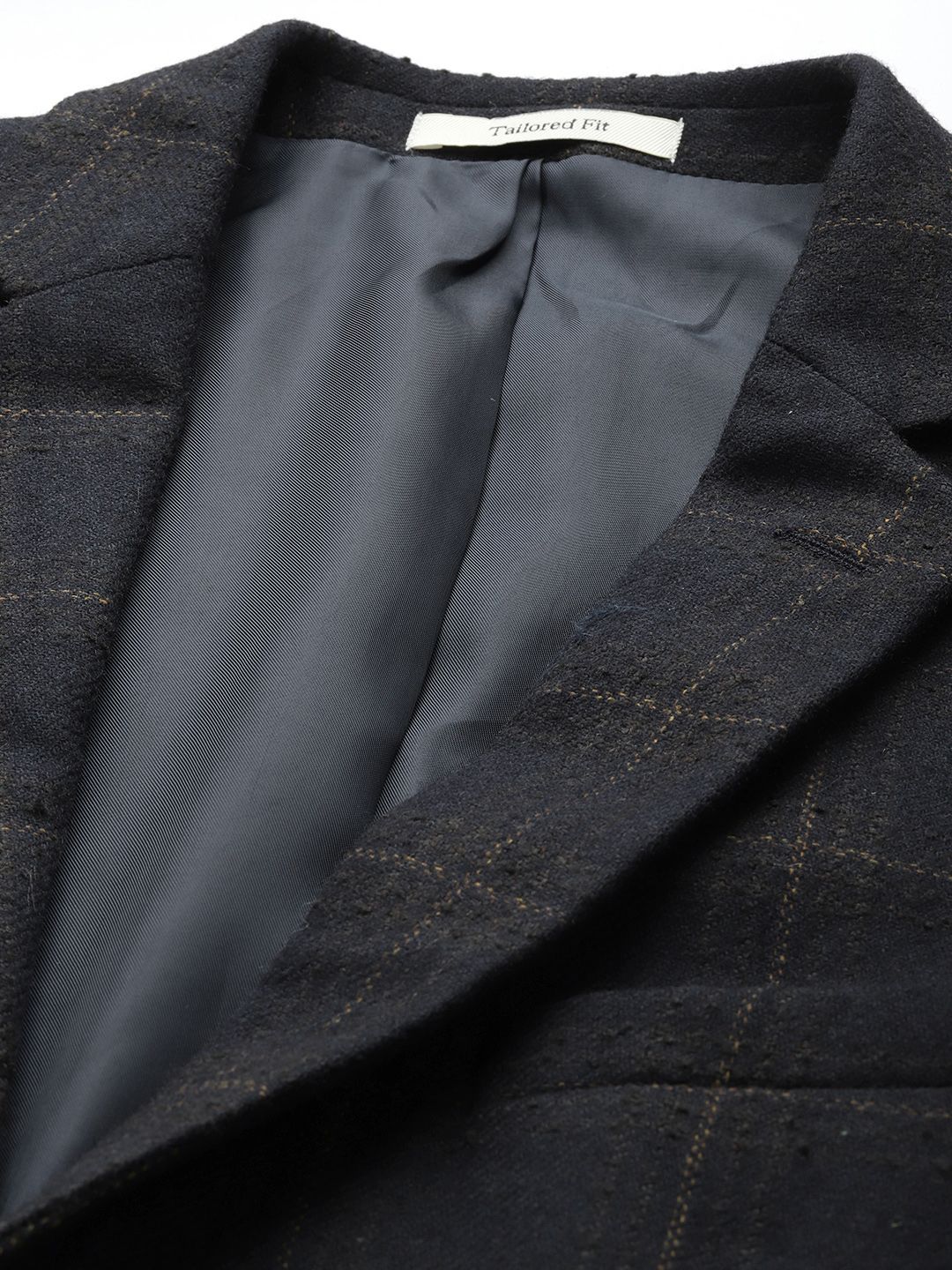 Mr Bowerbird Checked Single-Breasted Tailored Fit Casual Blazer