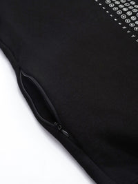 Being Human Men Printed Pure Cotton Hooded Sweatshirt