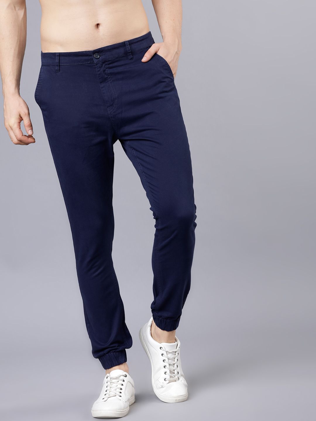 Highlander Men Blue Slim Fit Joggers