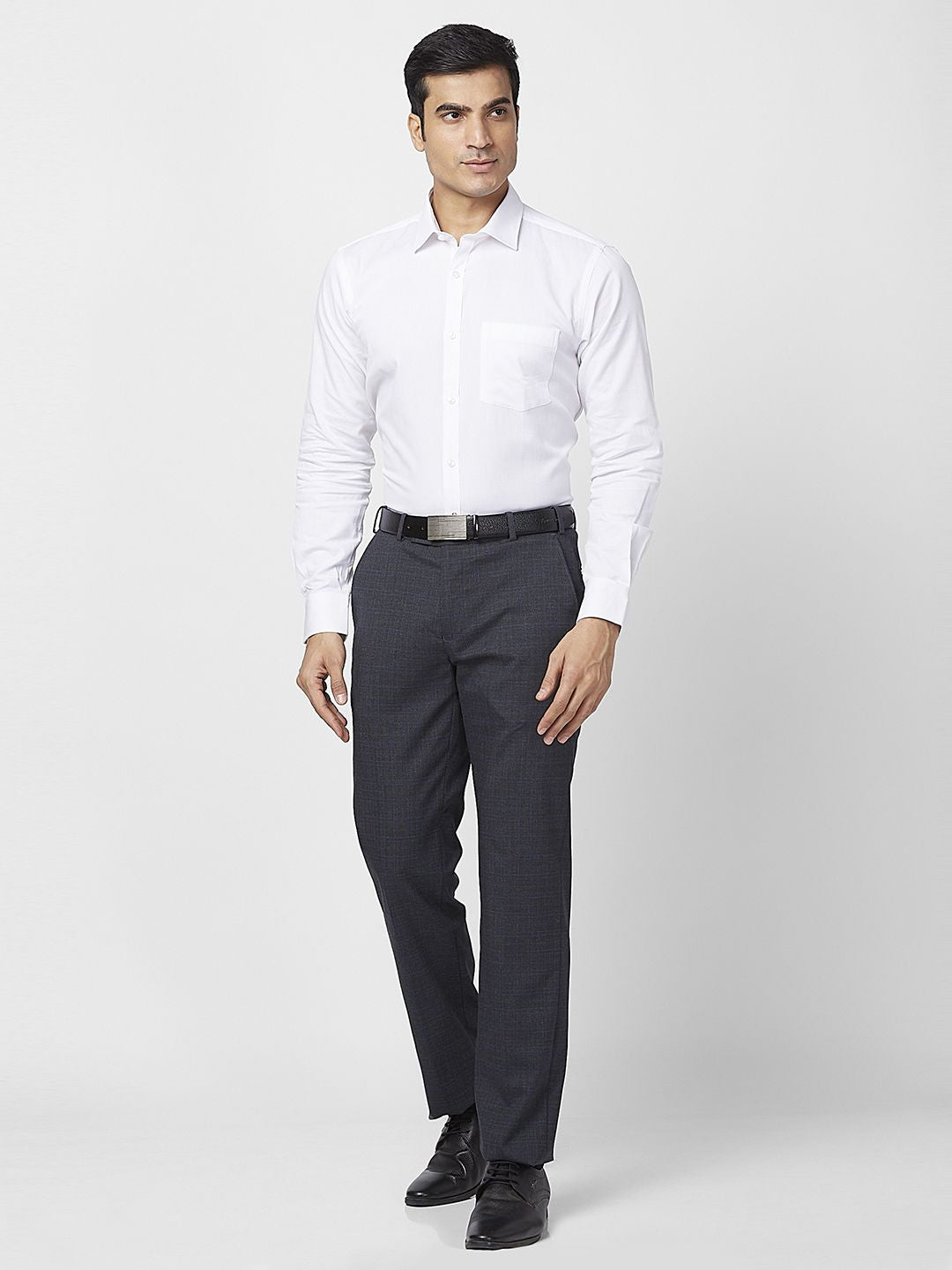 Park Avenue Men Checked Formal Trouser