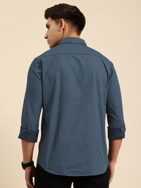 Being Human Spread Collar Geometric Printed Cotton Slim Fit Casual Shirt