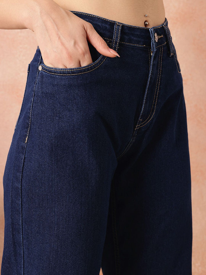 all about you Women Boyfriend Fit High-Rise Stretchable Jeans