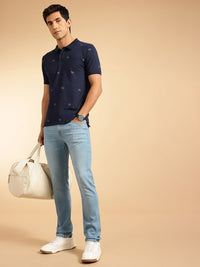 French Connection Brand Logo Printed Polo Collar T-shirt