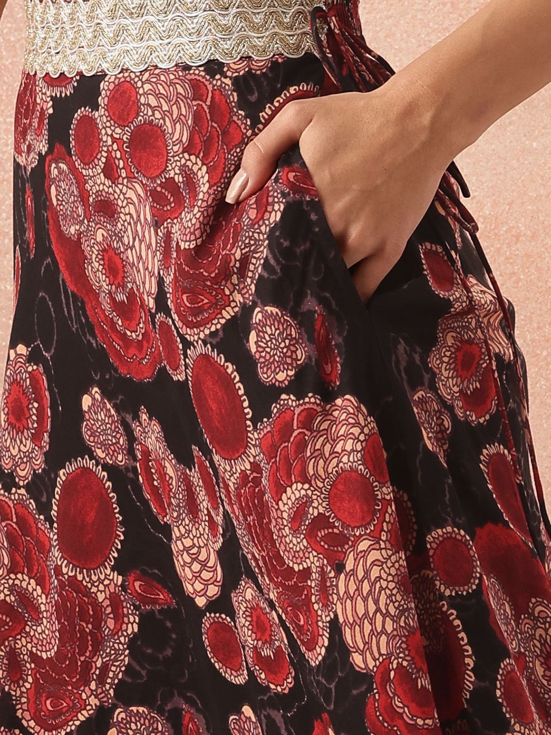 all about you Abstract Print Gotta Patti Ethnic Co-ords