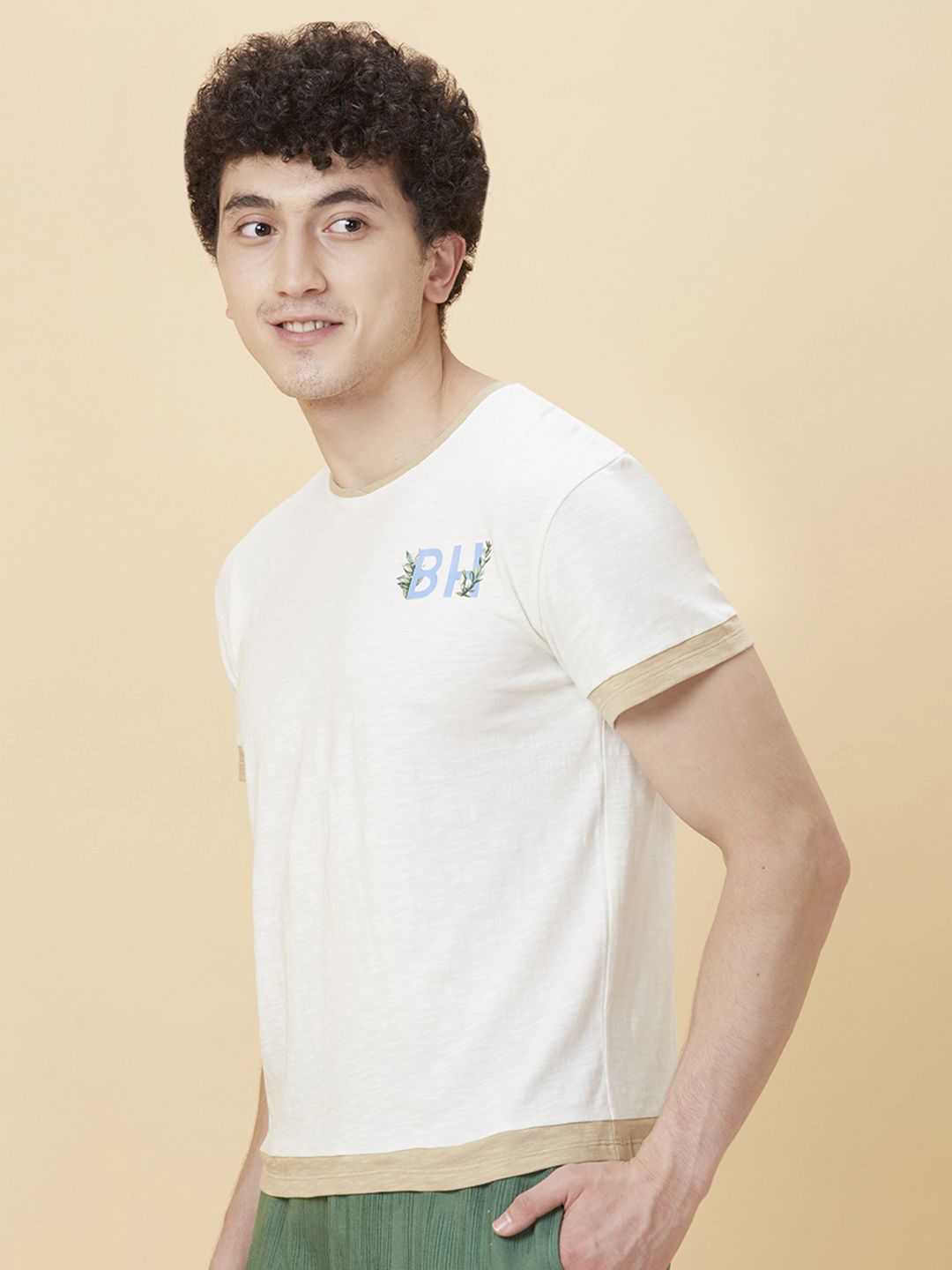Being Human Men Round Neck Printed T-shirt