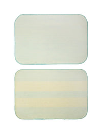 HOSTA HOMES Pack of 2 Multicoloured Microfibre Antiskid Door Mat