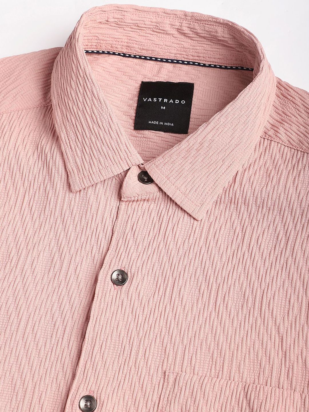 VASTRADO Men Classic Slim Fit Opaque Casual Shirt