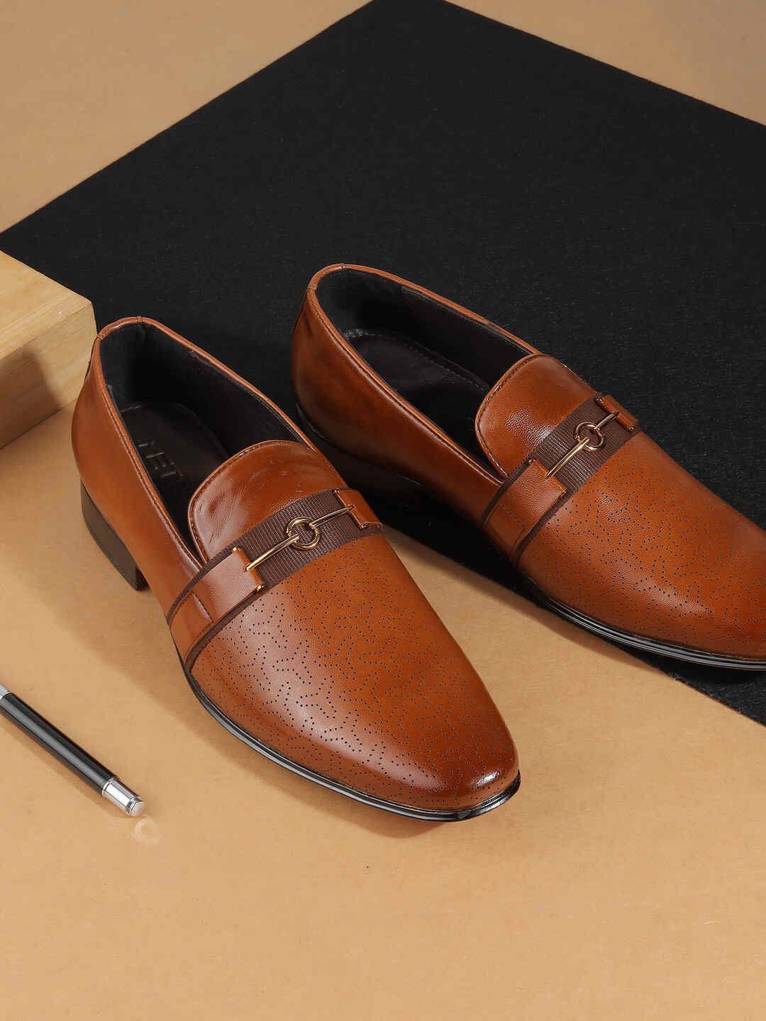 Metro Men Round Toe Formal Loafers