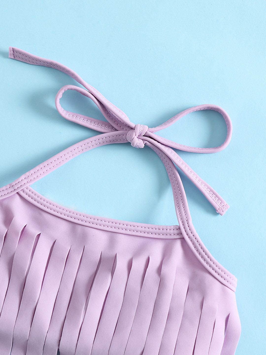 YK Infant Girls Printed Top & Briefs Swim Set