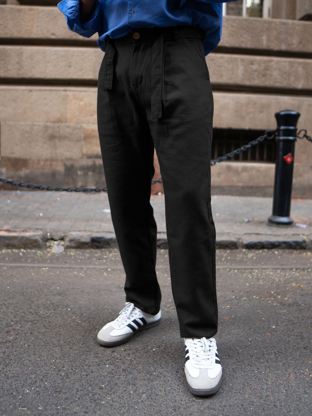 Powerlook Cotton Pant With Belt