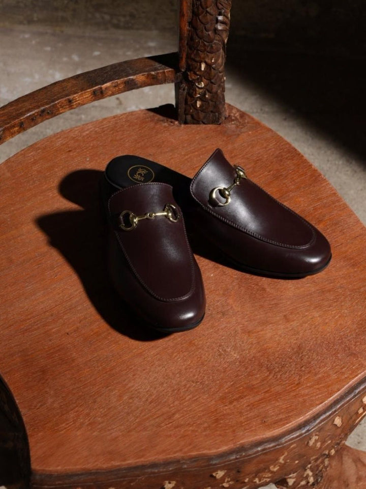 MONKSTORY Horsebit Classic Mules - Coklat