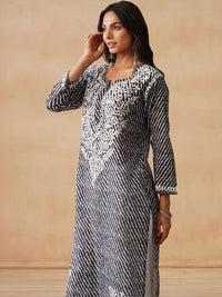 Rumah Wanita Chikankari Bercetak Chikankari Kurta