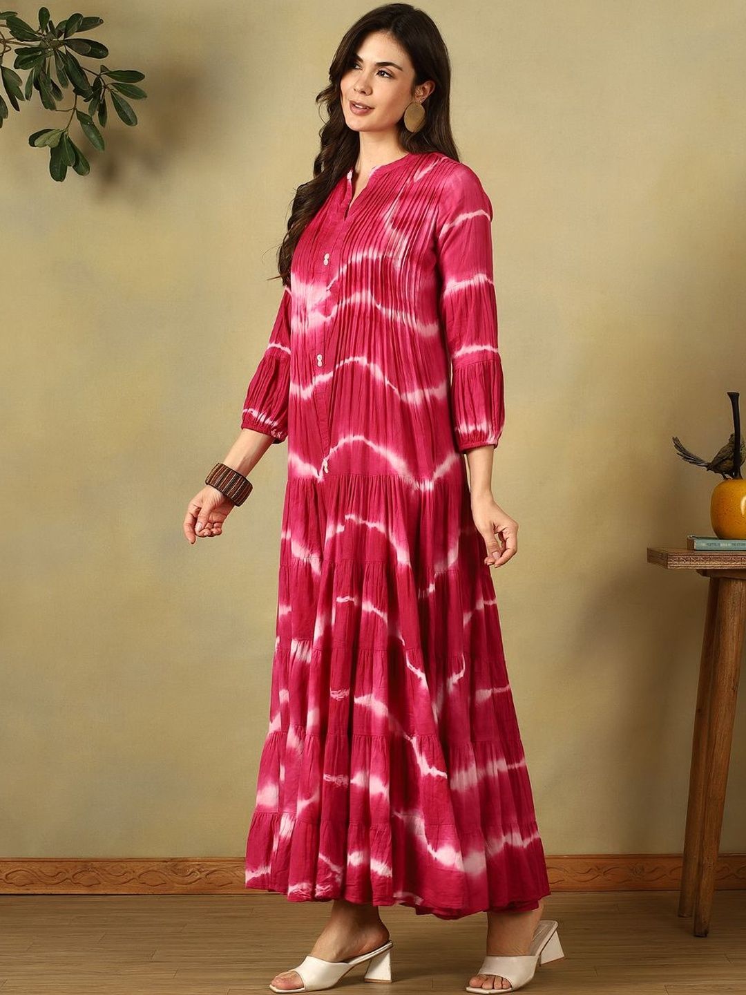 Mamicha Tie and Dye Dyed Maxi Dress