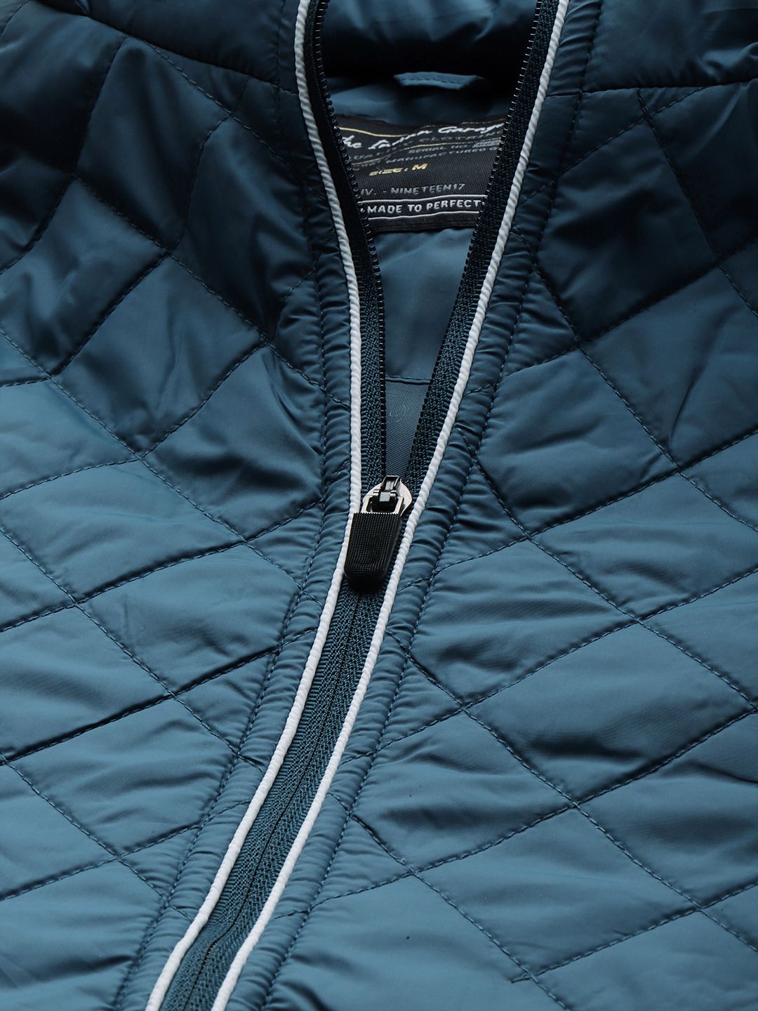 The Indian Garage Co Men Zip-Front Hooded Puffer Jacket