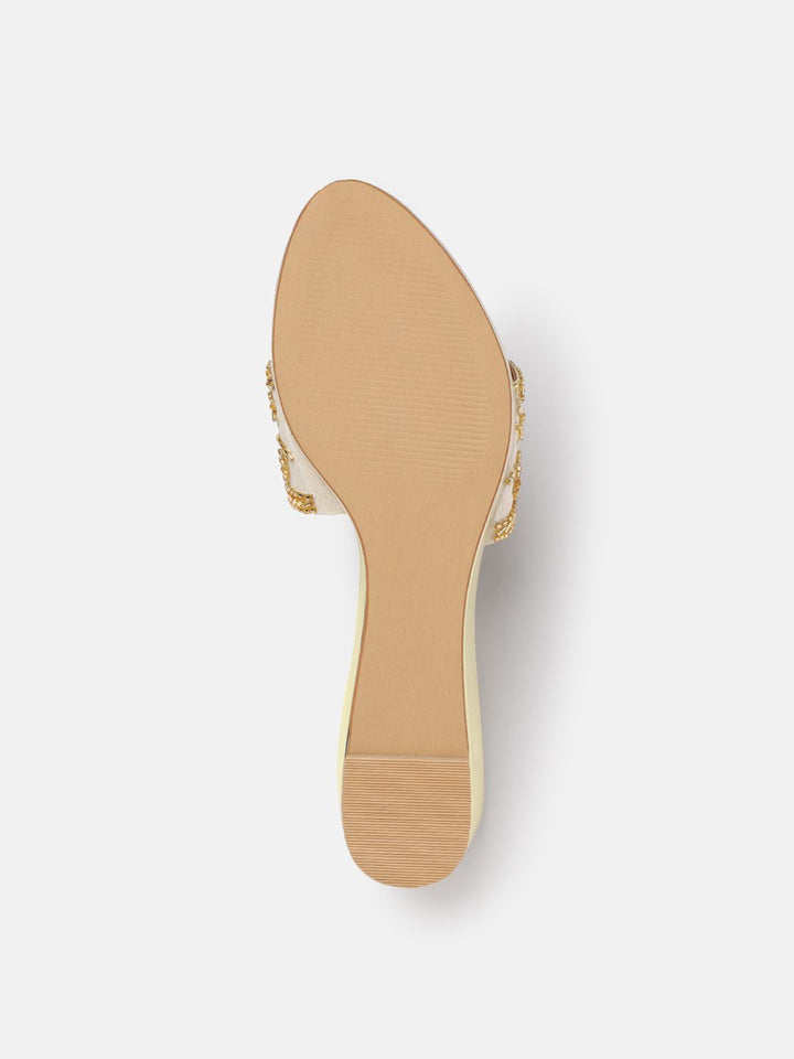 House of Pataudi Embellished Comfort Heels