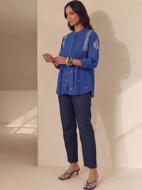 House of Chikankari Bordir Cotton Top